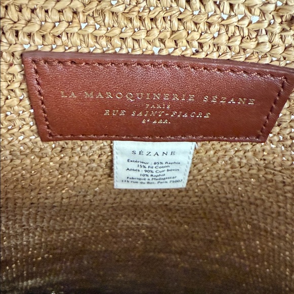 Sezane Rare Francisco Woven Tote Bag - Picture 9 of 10